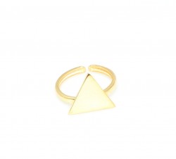 925 Sterling Silver Triangle Ring - 3
