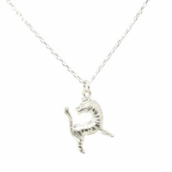 925 Sterling Silver Zebra Model Necklace - 3