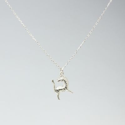 925 Sterling Silver Zebra Model Necklace - 4
