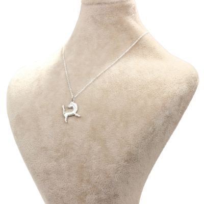 925 Sterling Silver Zebra Model Necklace - 5