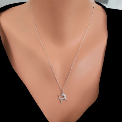 925 Sterling Silver Zebra Model Necklace - 1