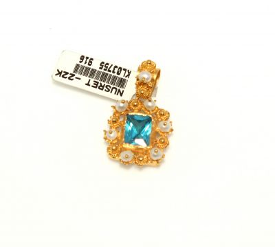 Aquamarin Stone Pendant - 1