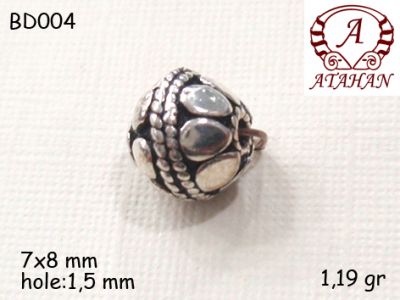 Gümüş Top, Boncuk - BD004 - 1