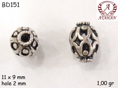 Gümüş Top, Boncuk - BD151 - 1