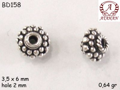 Gümüş Top, Boncuk - BD158 - 1