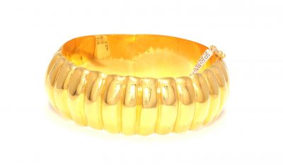 22 K Gold Bektaşi Inlay Bangle