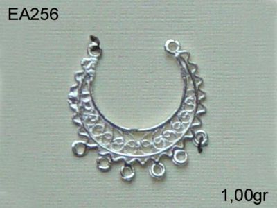 Gümüş Küpe Malzemesi - EA256 - 1