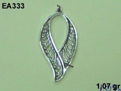 Gümüş Küpe Malzemesi - EA333 - 1