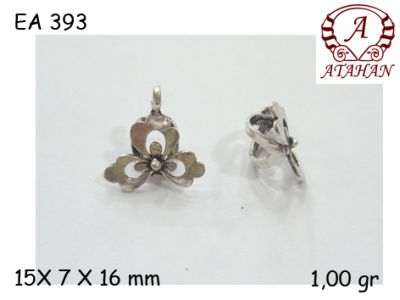 Gümüş Küpe Malzemesi - EA393 - 1