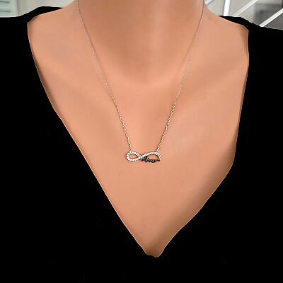 Mommy Eternity Necklace White Color - White Stones - 1