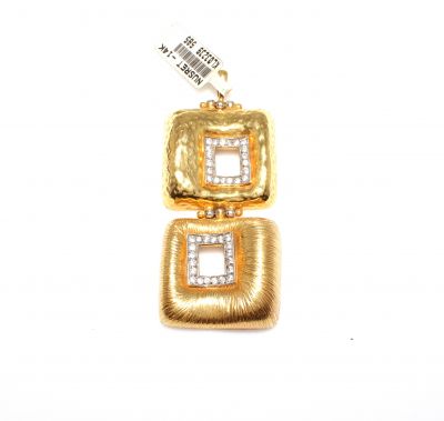 Pool Design Pendant - 14 K - 4