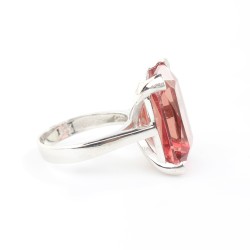 Silver Ring with Rectangle Zultanite - 3