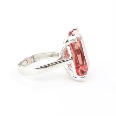 Silver Ring with Rectangle Zultanite - 3