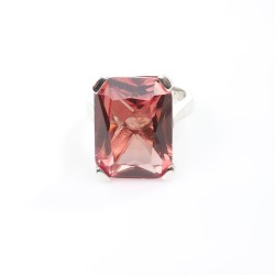 Silver Ring with Rectangle Zultanite - 4