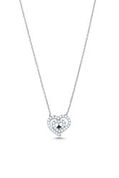 Sterling Silver Nested Heart Necklace - 3