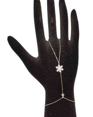 Sterling Silver Snowflakes Ring Bracelet - 4