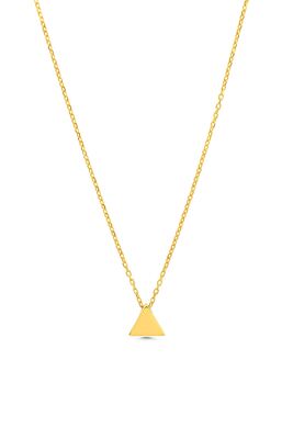 Sterling Silver Tiny Triangle Necklace - 11